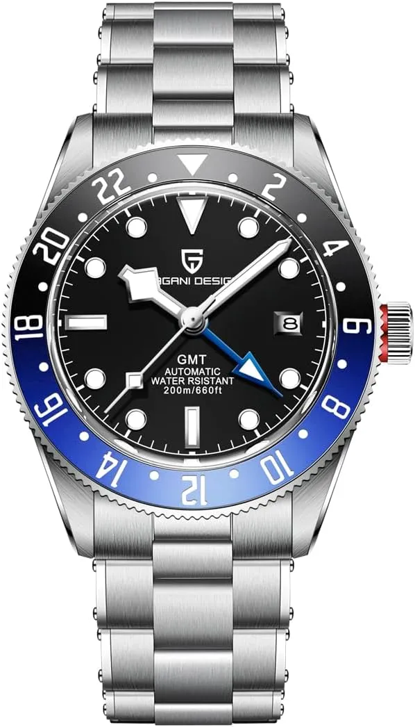 Pagani Design PD1706 Men's Watch Sapphire Automatic Watch NH35 Movement 100m Waterproof Bracelet Business Mechanical Watch