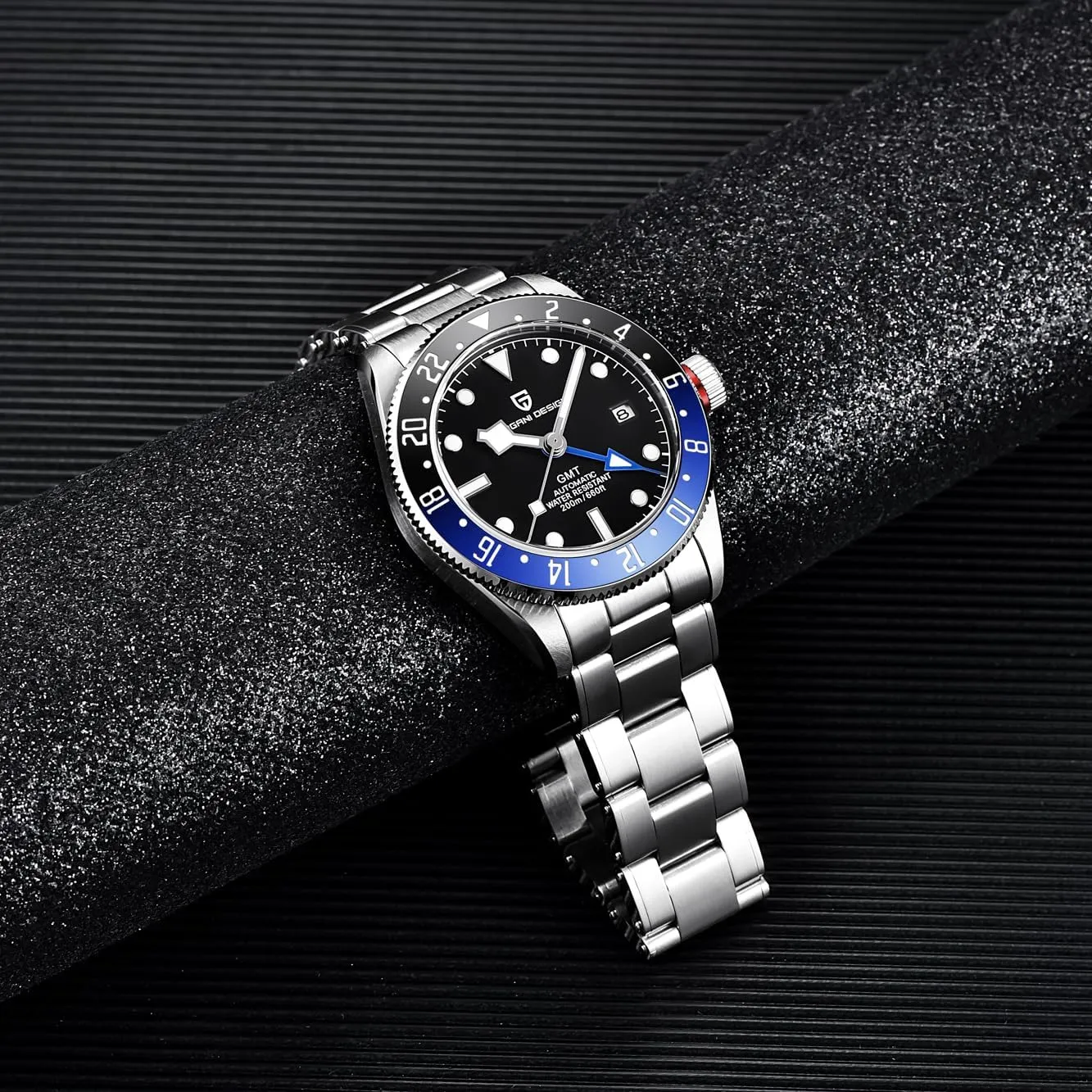 Pagani Design PD1706 Men's Watch Sapphire Automatic Watch NH35 Movement 100m Waterproof Bracelet Business Mechanical Watch