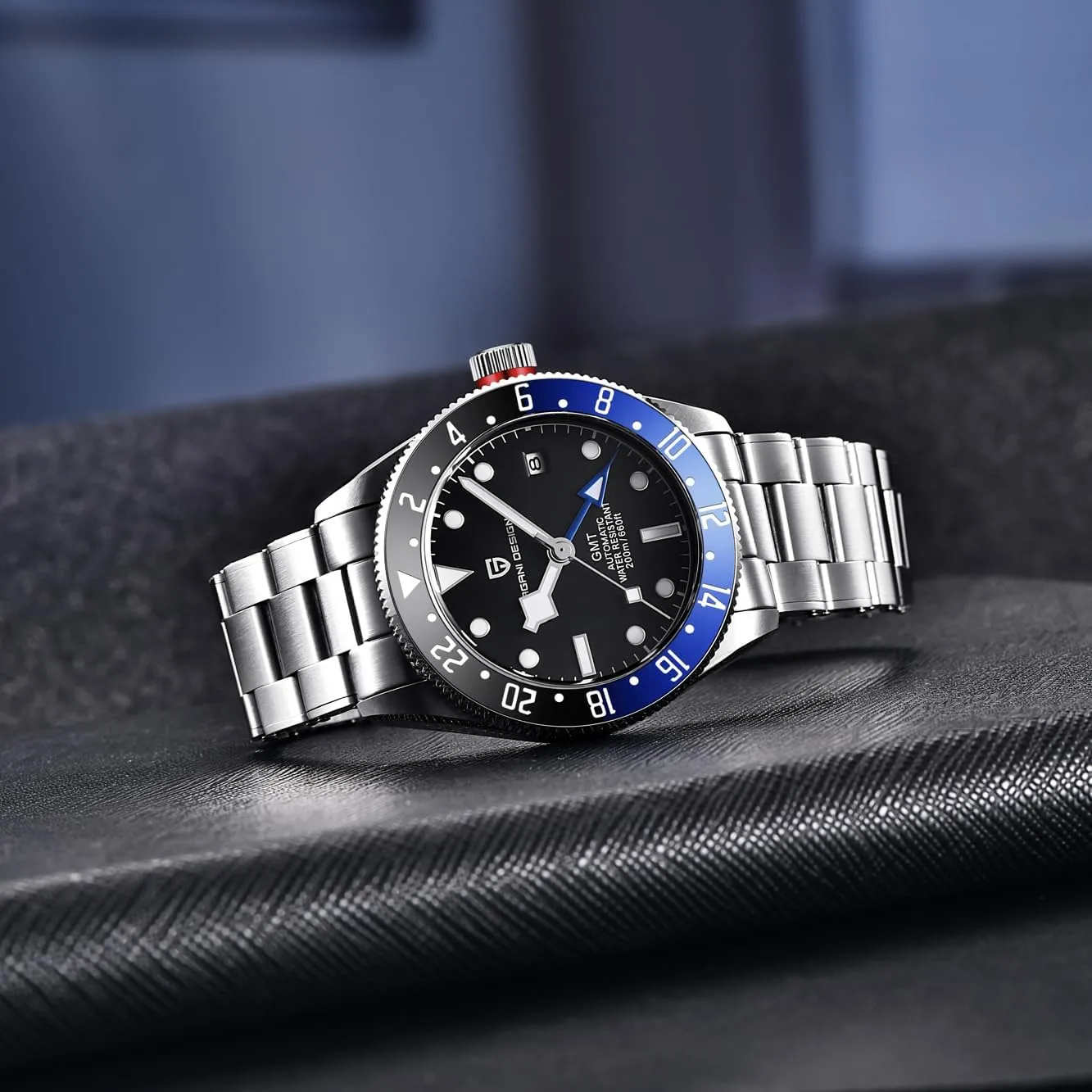Pagani Design PD1706 Men's Watch Sapphire Automatic Watch NH35 Movement 100m Waterproof Bracelet Business Mechanical Watch