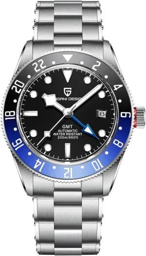 Pagani Design PD1706 Men's Watch Sapphire Automatic Watch NH35 Movement 100m Waterproof Bracelet Business Mechanical Watch