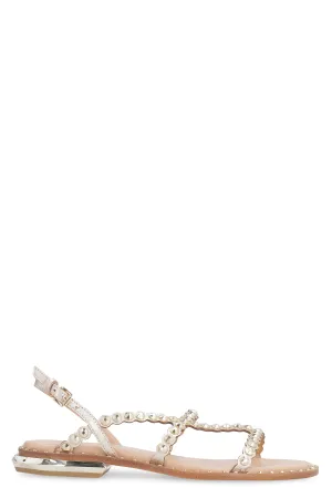 Paola studded leather flat sandals