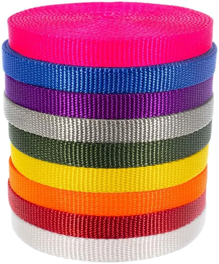 Paracord Planet ½-inch Nylon Webbing – All Purpose Flat Rope – Heavy Duty Straps – Cargo Straps, Marine, Crafting, Gardening, and Much More