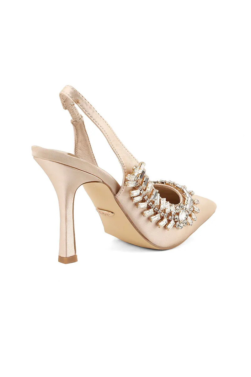Party Wear Sling Back I47215-Fawn