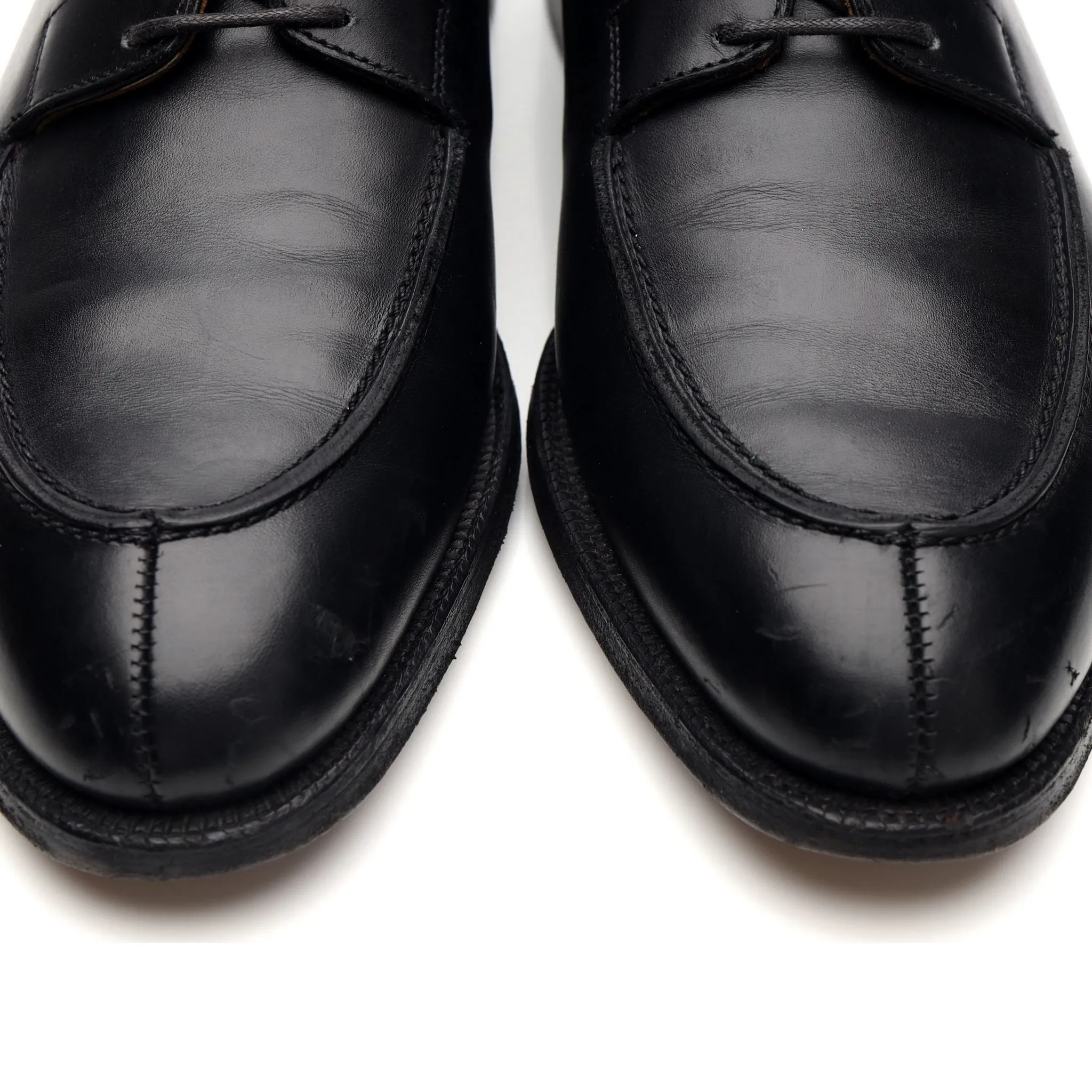 Peal & Co Black Leather Split Toe Derby UK 8.5 US 9.5 D