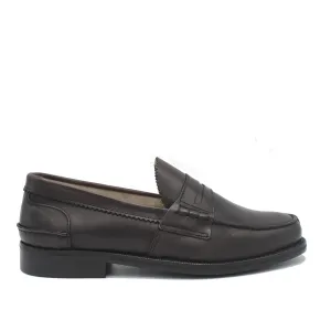PENNY LOAFER DARK BROWN LEATHER