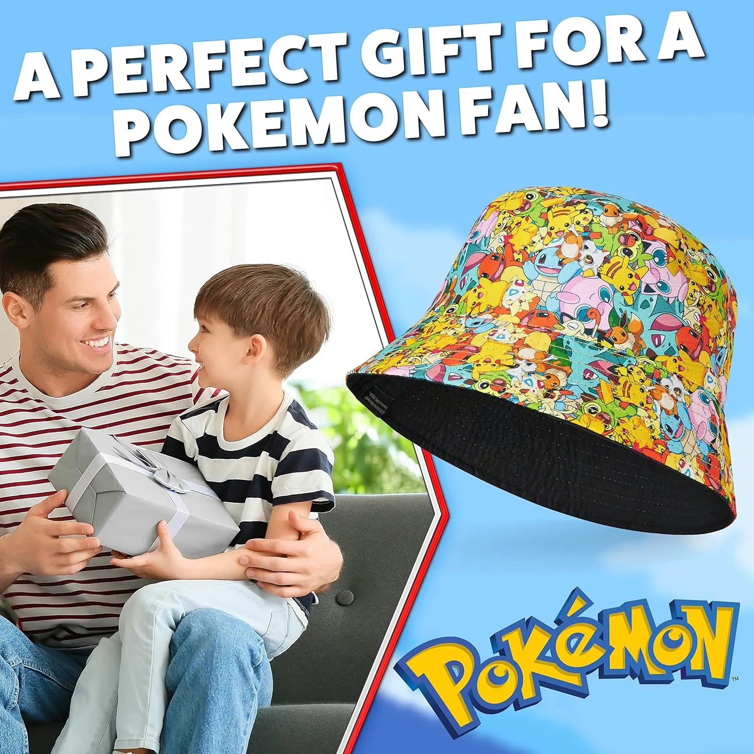 Pokemon Baseball Cap Sunglasses Boys Girls Bucket Hat for Kids Unisex Pikachu Adjustable Strap Summer Accessories