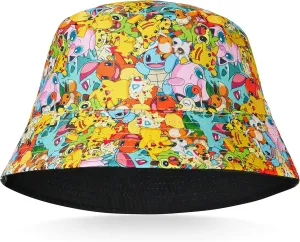 Pokemon Baseball Cap Sunglasses Boys Girls Bucket Hat for Kids Unisex Pikachu Adjustable Strap Summer Accessories