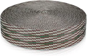 Polypropylene Webbing Strap 3 Colors – 0.9"& 1"& 2" – 25 33Yards Heavy Duty Webbing Roll, Flat Webbing Strap for Indoor&Outdoor Gear, Climbing, DIY Crafting, Repairing