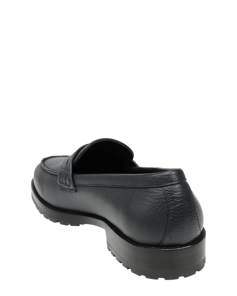 Randy Calf Loafer in Navy