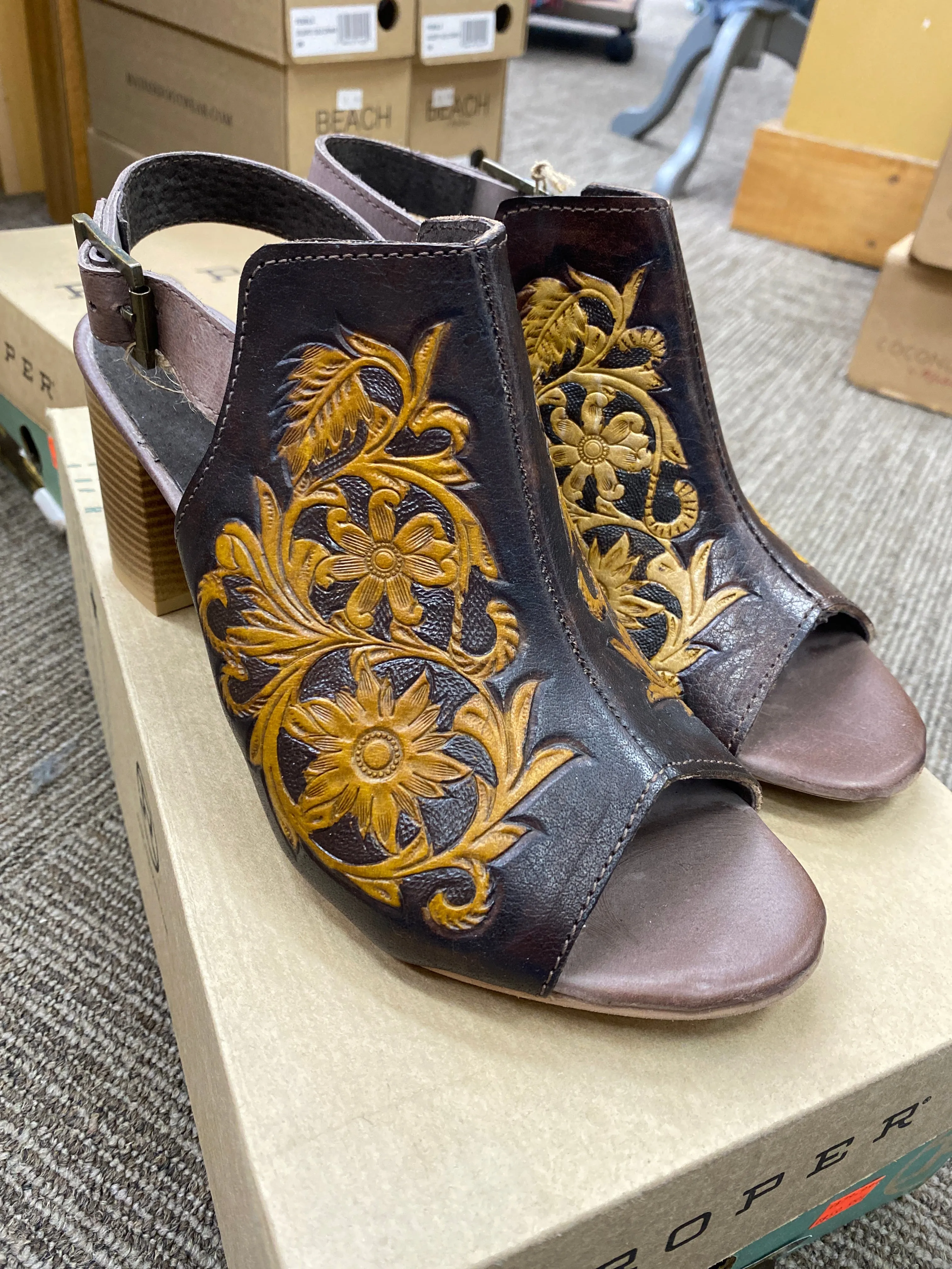 Roper Mika Open Toe Mule
