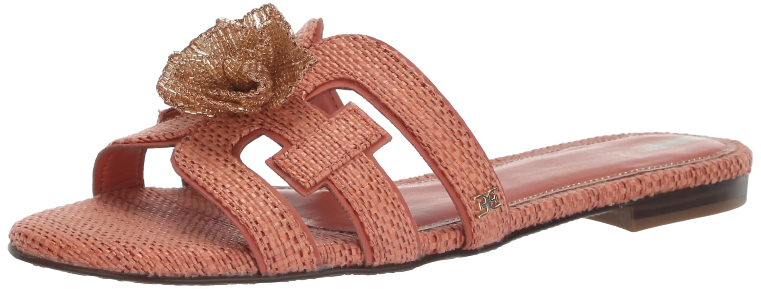 Sam Edelman Bay Flora Flat Sandal Stucco Pink 8.5 Medium