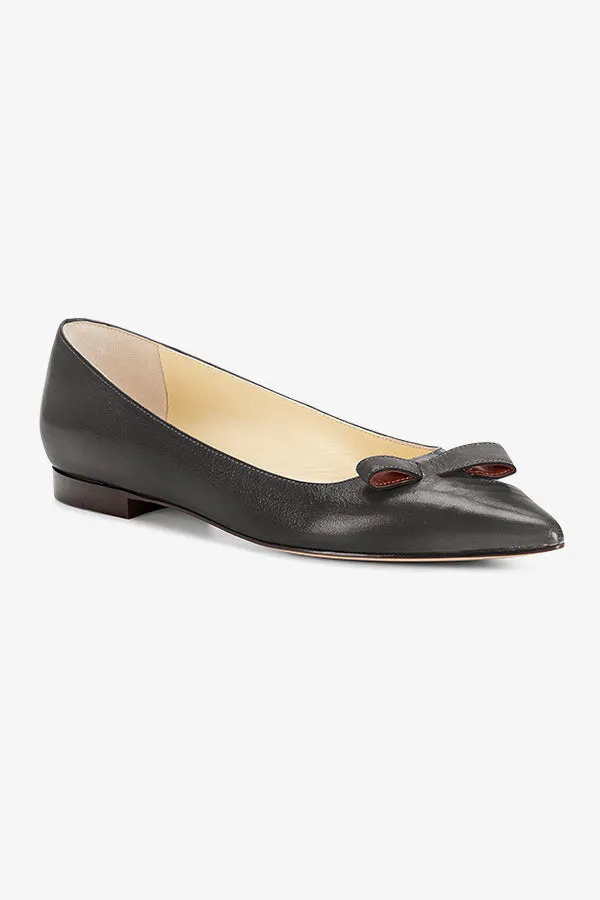 Sarah Flint Natalie Flat :: Black Vachetta