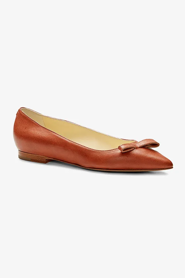 Sarah Flint Natalie Flat :: Saddle Vachetta