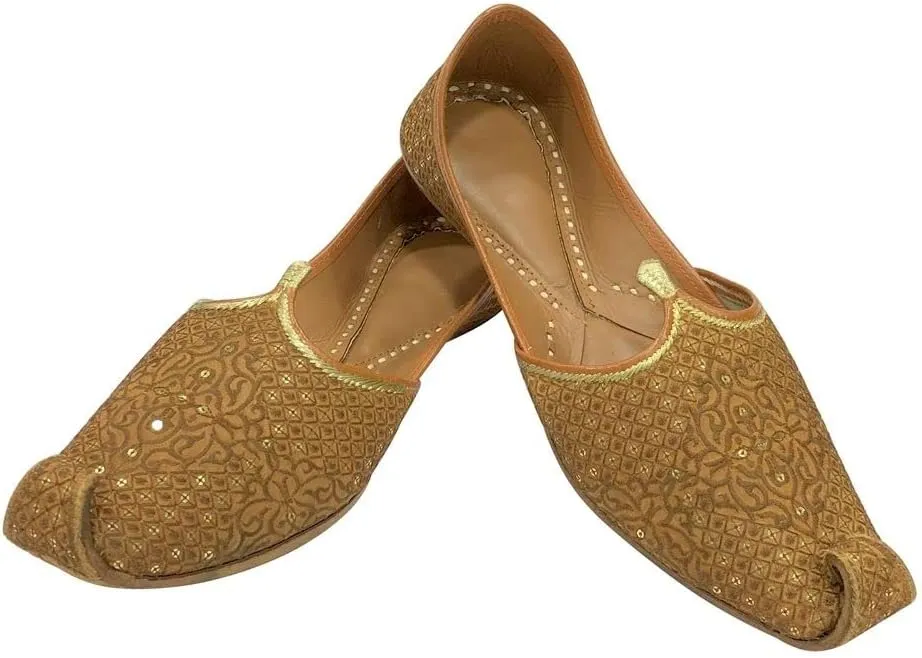 Sherwani Shoes for Men Wedding Handmade Punjabi Leather Jutti Ethnic Mojaris for Men's