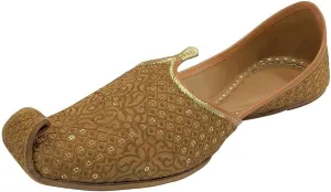Sherwani Shoes for Men Wedding Handmade Punjabi Leather Jutti Ethnic Mojaris for Men's