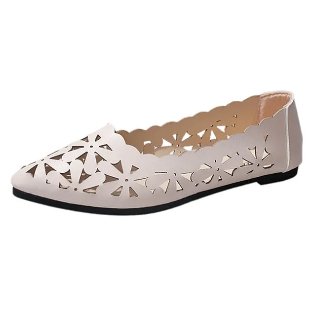 Shoes Flat Heel Shallow Data-driven Christmas clearance