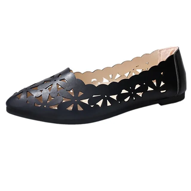 Shoes Flat Heel Shallow Data-driven Christmas clearance