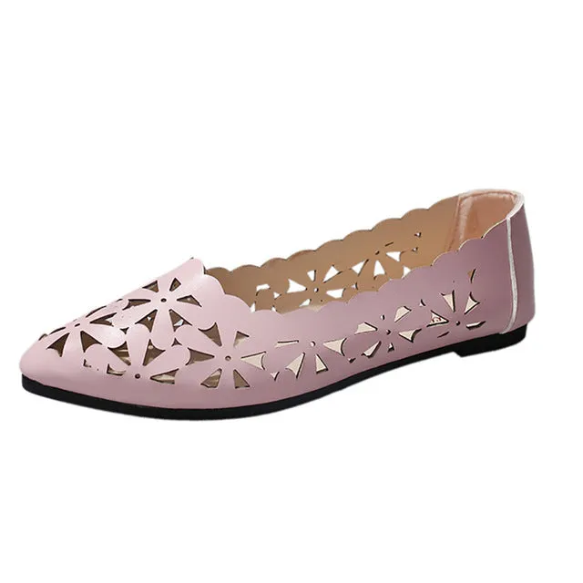 Shoes Flat Heel Shallow Data-driven Christmas clearance