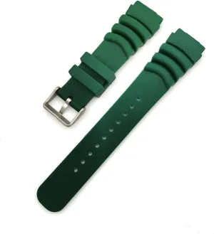 Silicone Sport Strap Fit for Waterproof Diving Watchband PU Rubber Men Replacement Bracelet Band Watch Accessories 20mm 22mm