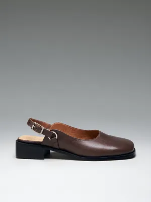 Sling Back Mule Coffee