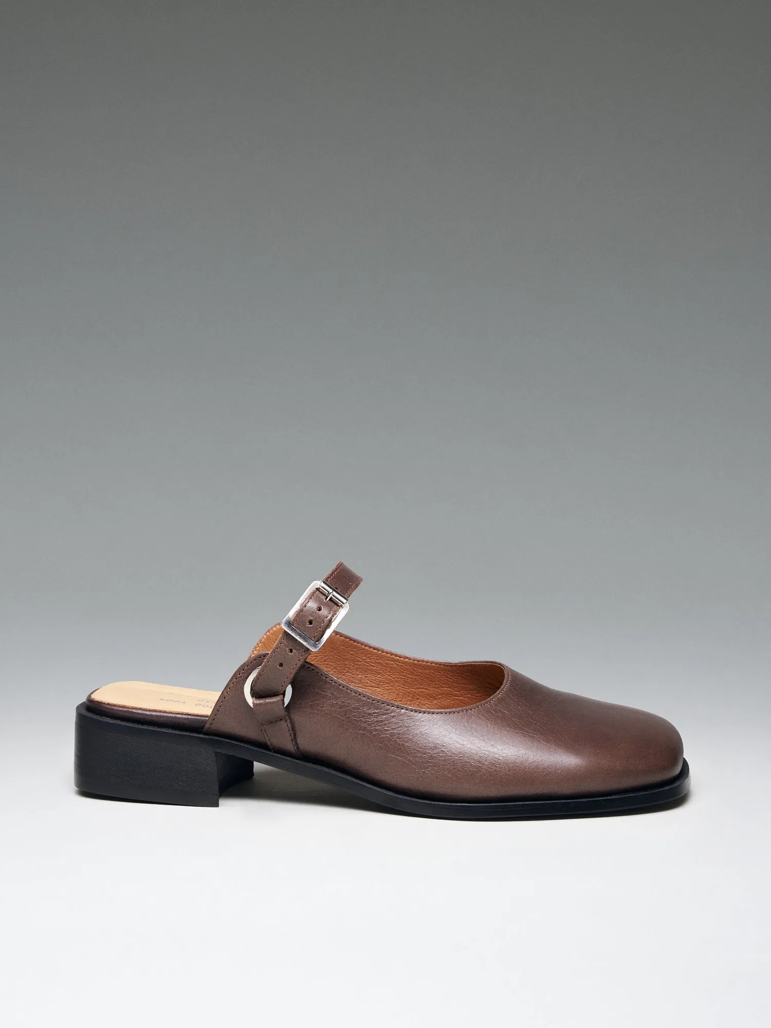 Sling Back Mule Coffee
