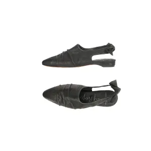 Slingback Nodo Grattato Black