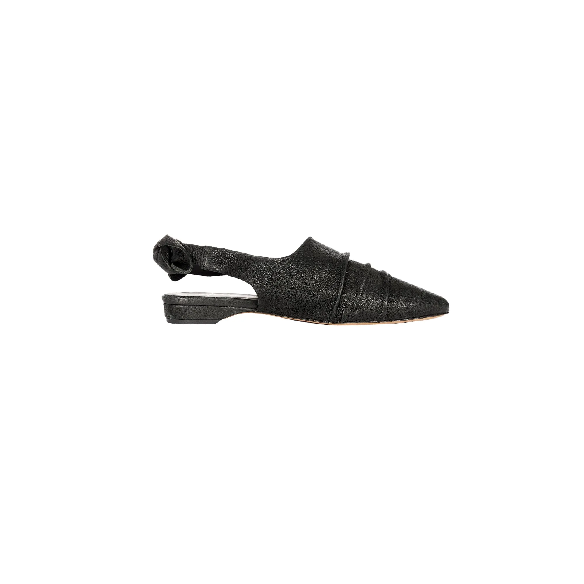Slingback Nodo Grattato Black