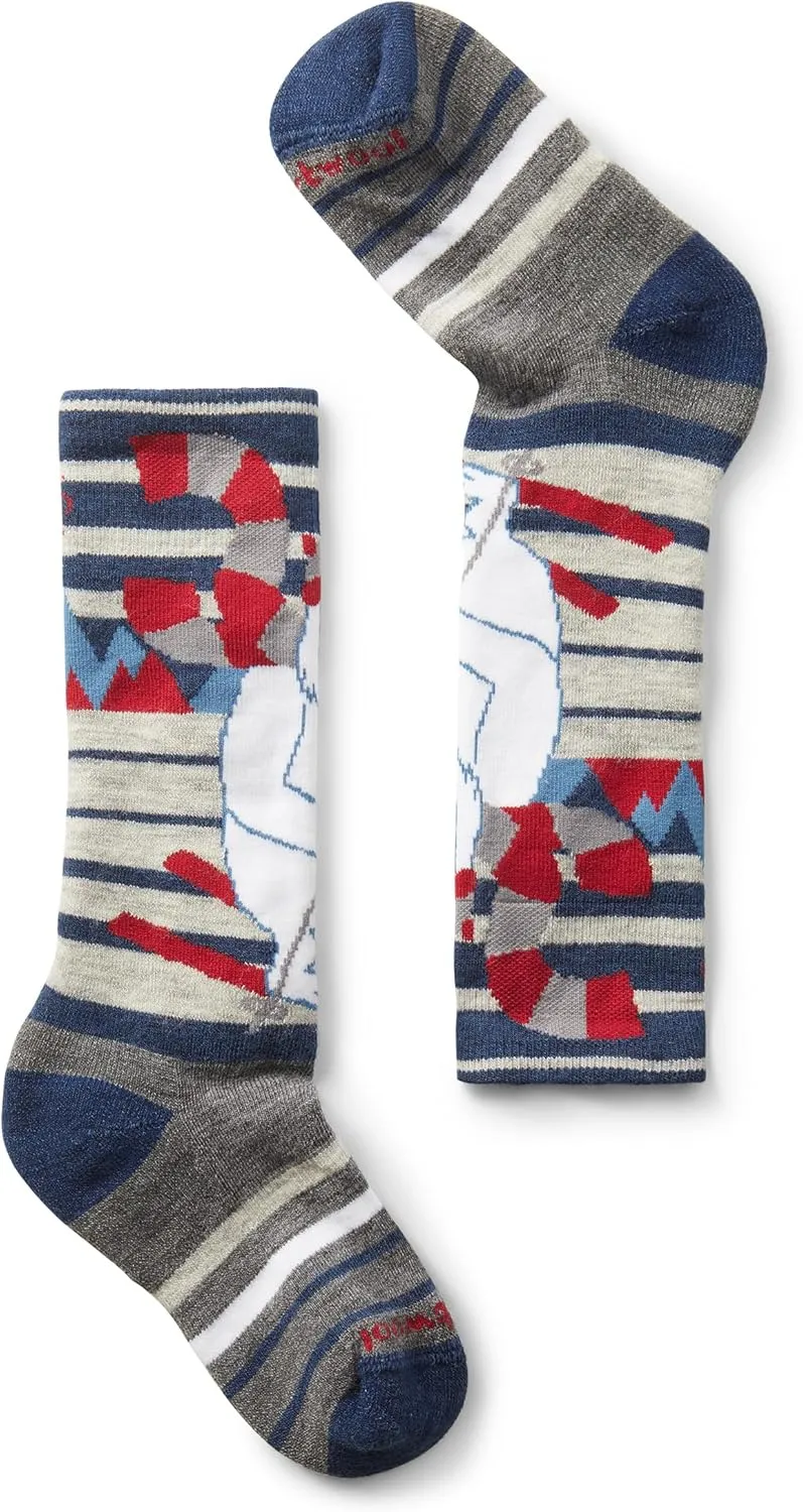 Smartwool Boys' Full Cushion Yeti Pattern Over The Calf Socks (Toddler/Little Big Kid)