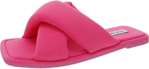 Steve Madden Women's Dixie Flat Sandal, Pink, 8.5