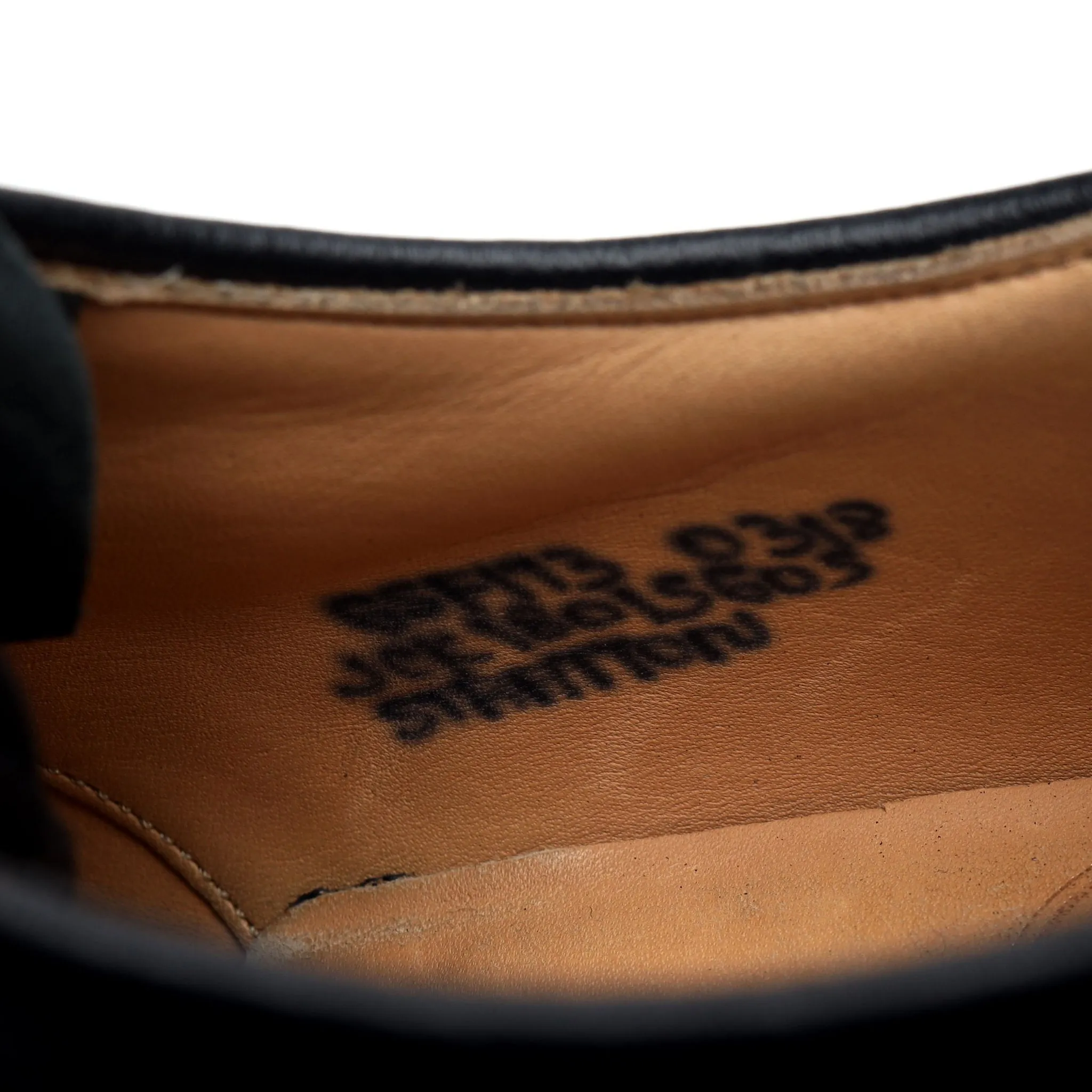 'Stratton' Black Leather Derby UK 6.5 F