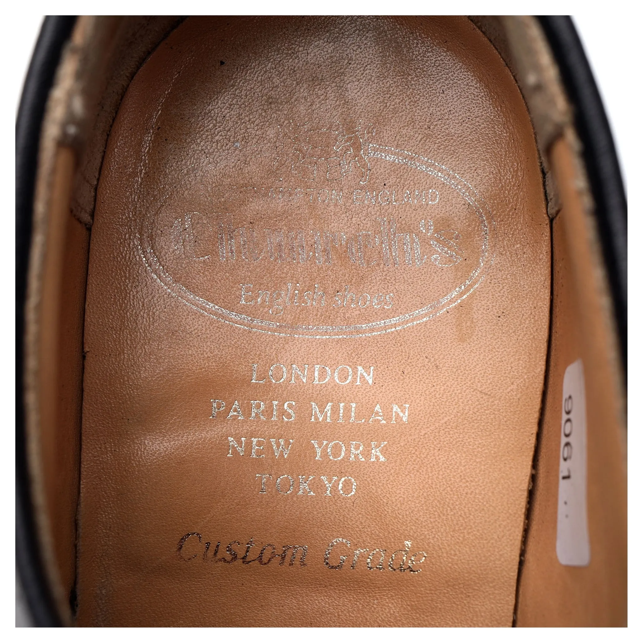 'Stratton' Black Leather Derby UK 6.5 F