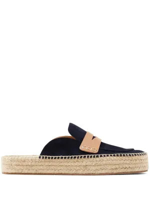 Suede Loafer Mules