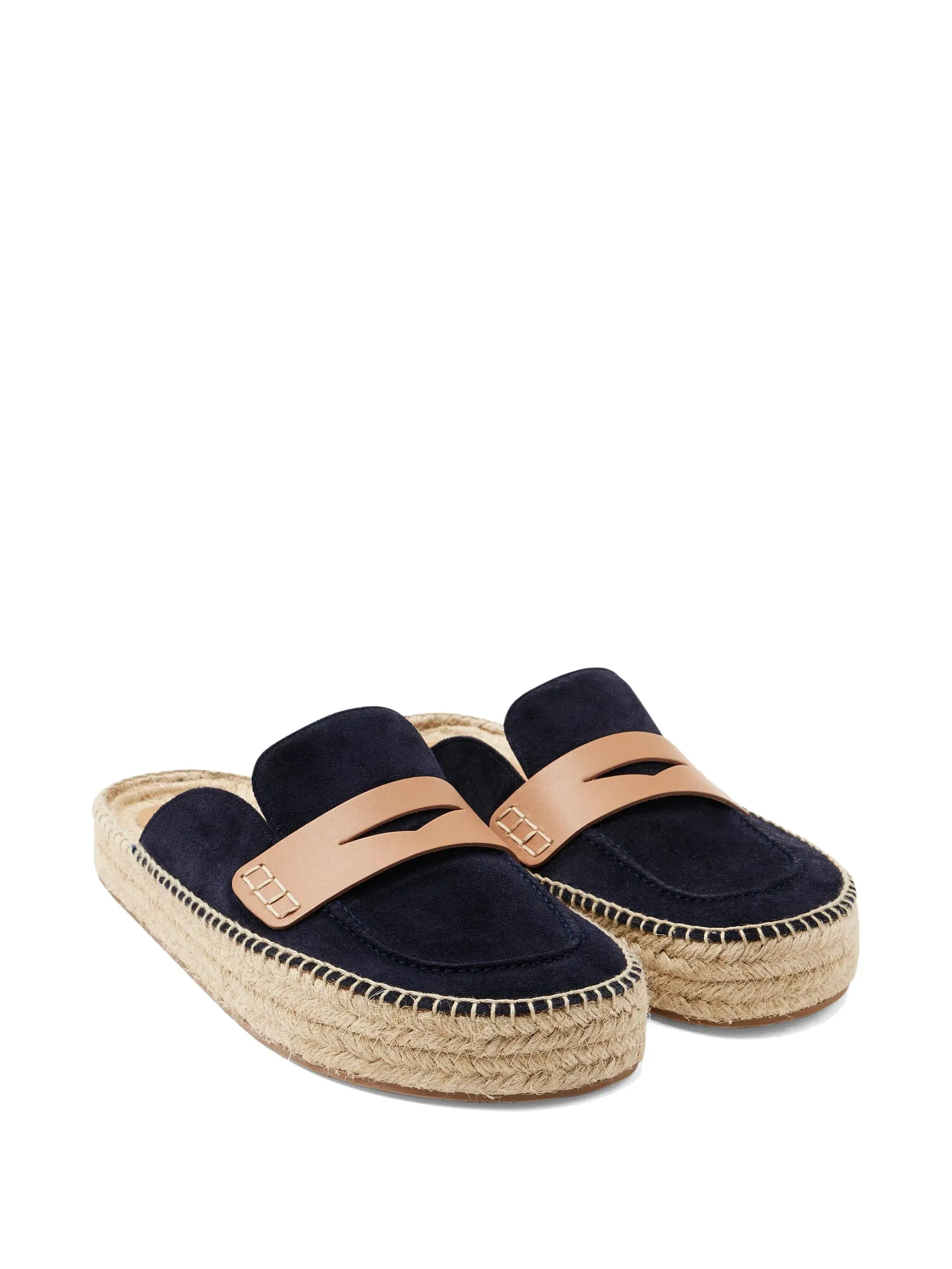 Suede Loafer Mules