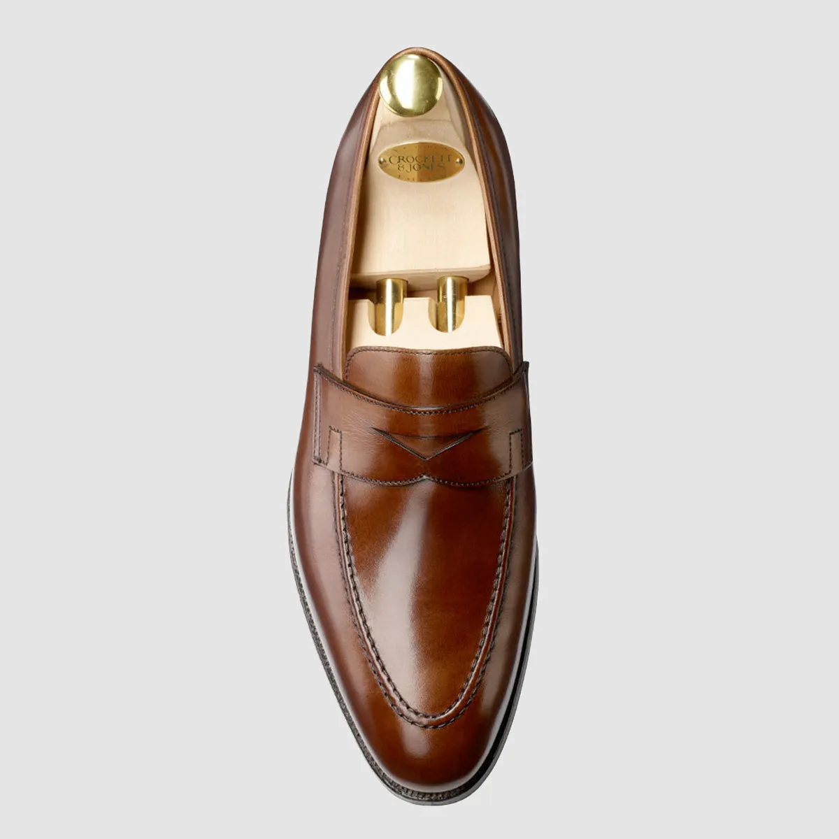 Sydney Dark Brown Burnished Calf, Leather sole