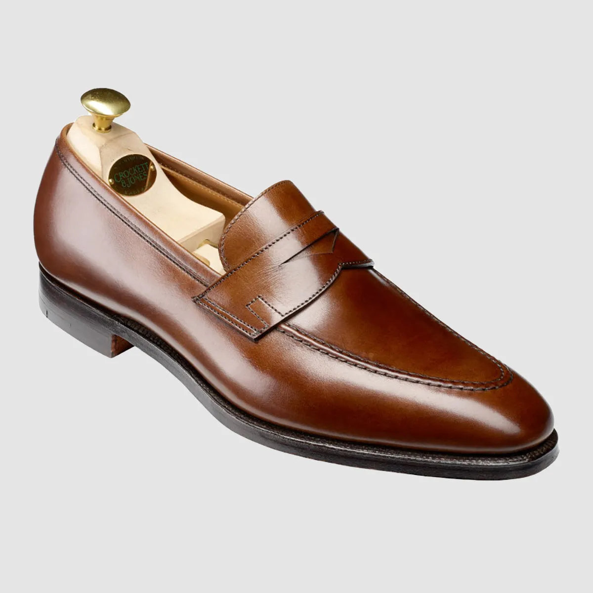 Sydney Dark Brown Burnished Calf, Leather sole