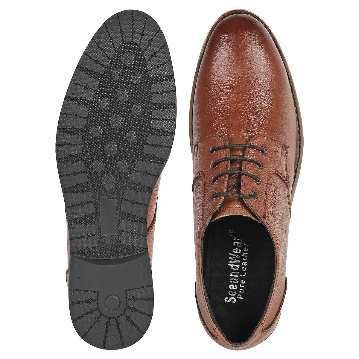 Tan Formal Shoes for Men - Defective