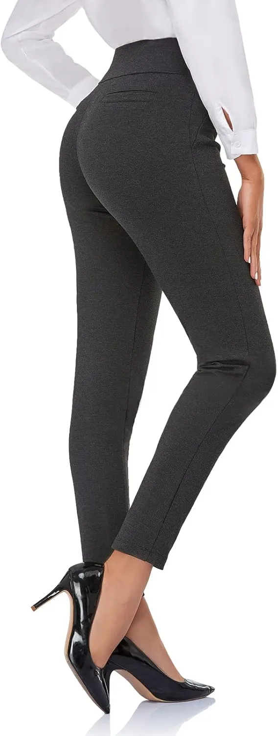 Tapata Women's 26''/28''/30'' Skinny Dress Pants High Waist Slacks for Office Work Business Casual Tall Petite Stretch Pants