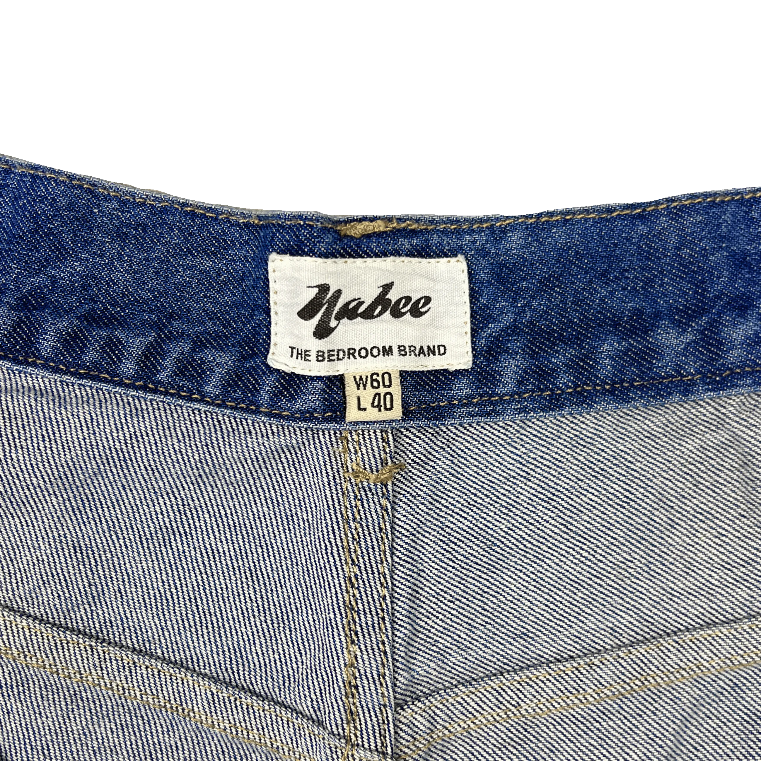Tapered Mule Ear Denim Pants