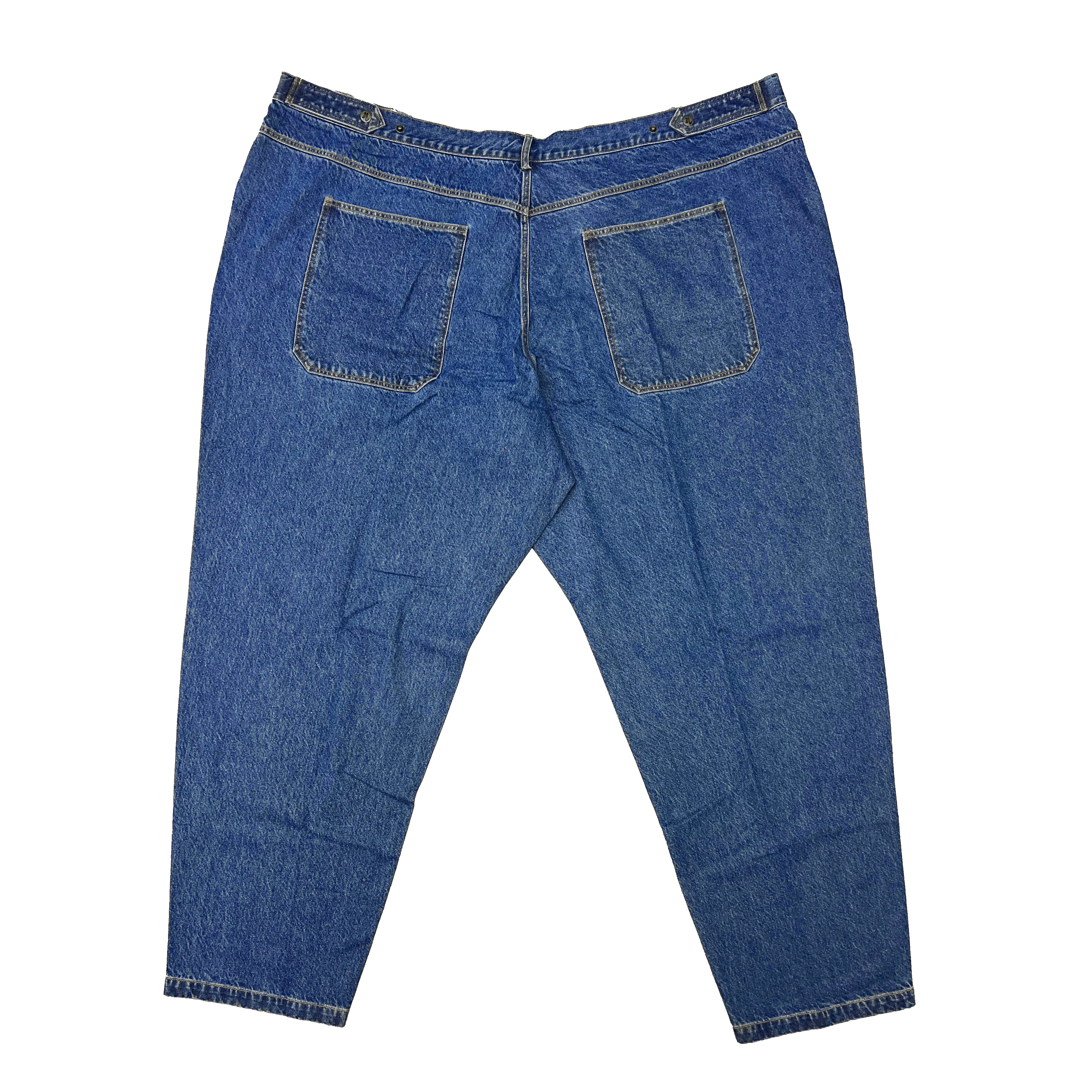 Tapered Mule Ear Denim Pants
