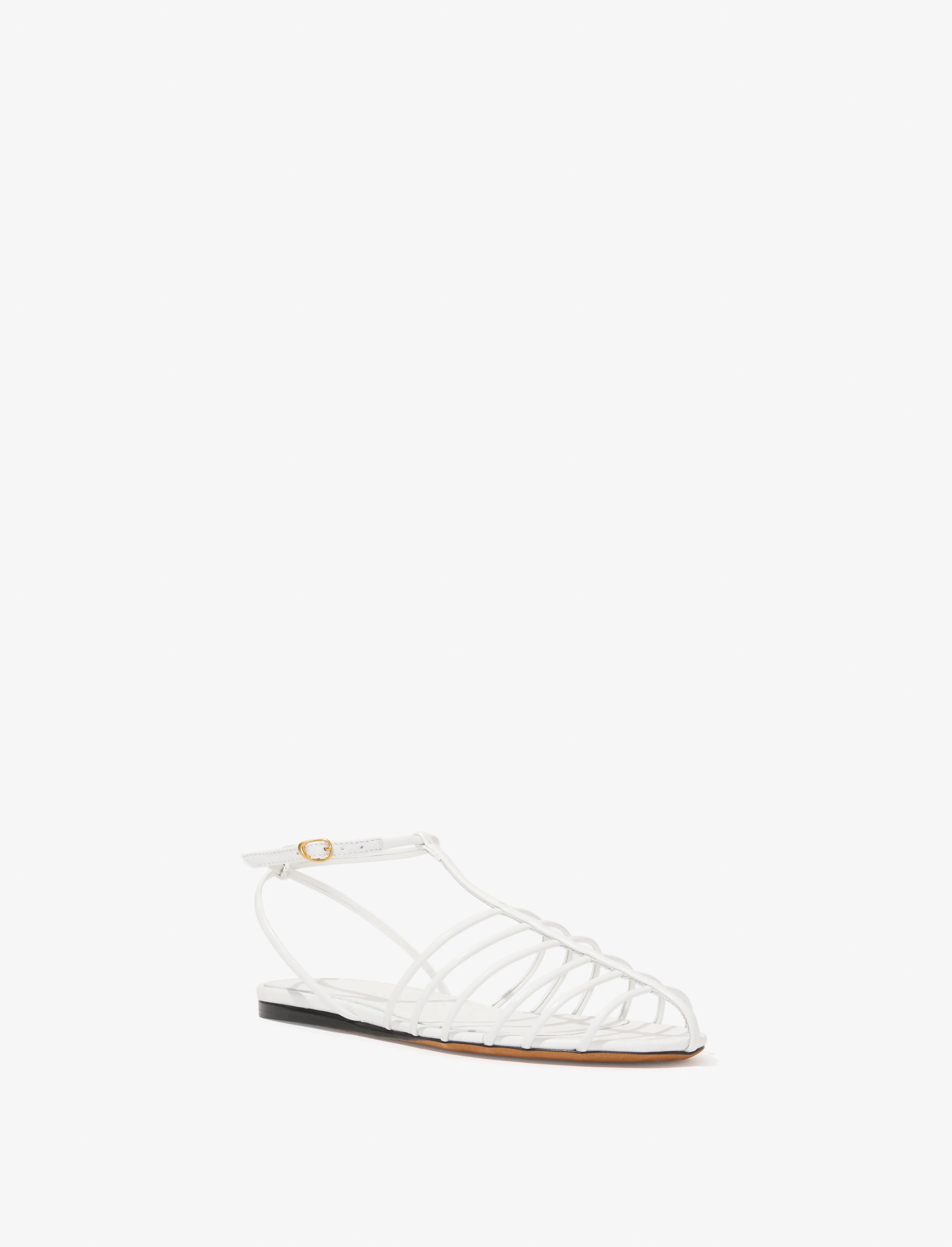 Tee Cage Flat Sandals