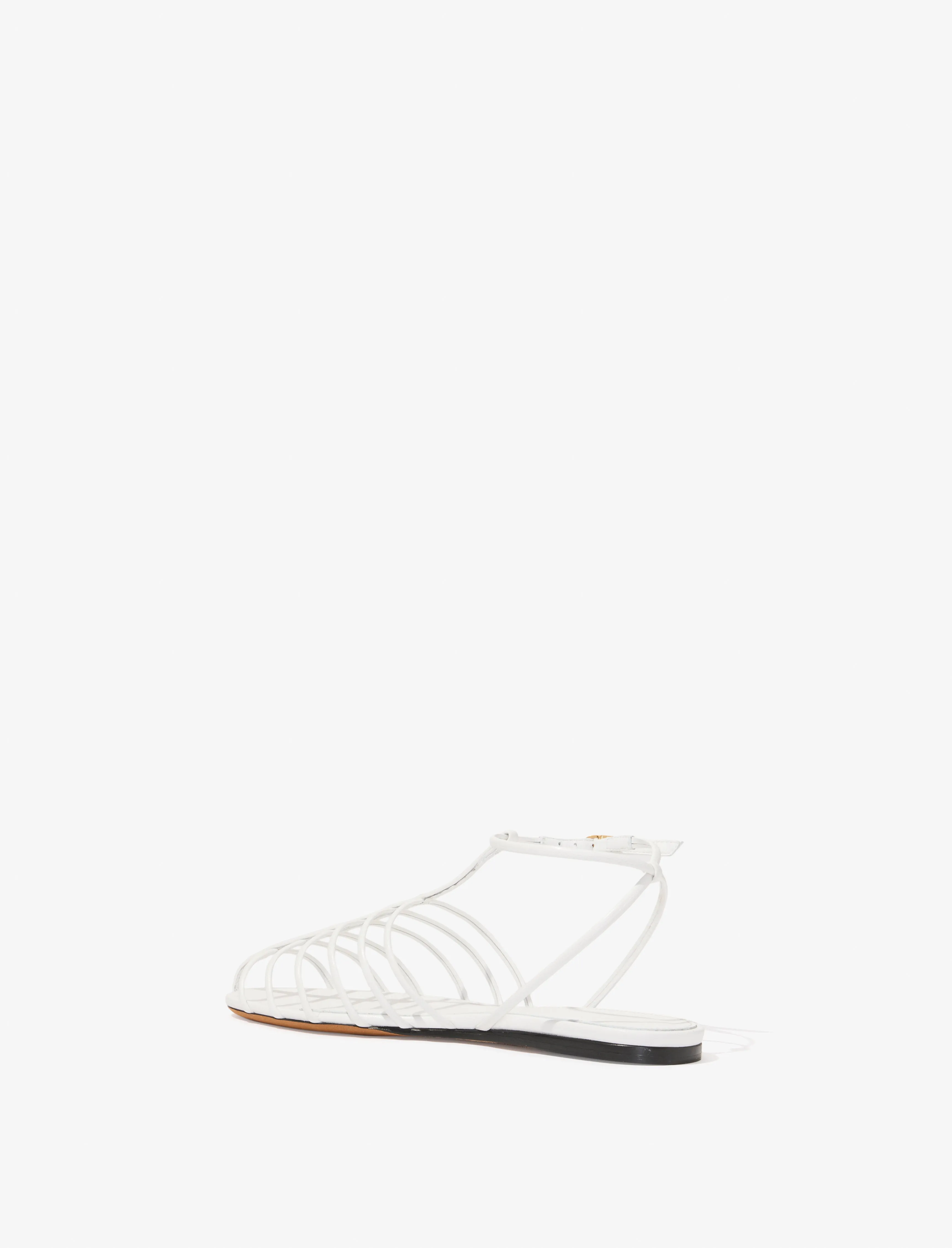 Tee Cage Flat Sandals
