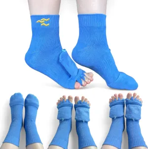 Toe Separator Socks for Women and Men Foot Alignment Bunion Relief Overlapping Toes Yoga Massage Socks