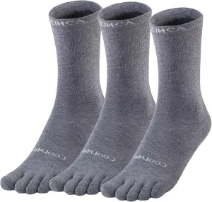 Toe Socks Liner Crew Socks for Men Women Coolmax Five Finger Socks 3 Pairs Running Socks