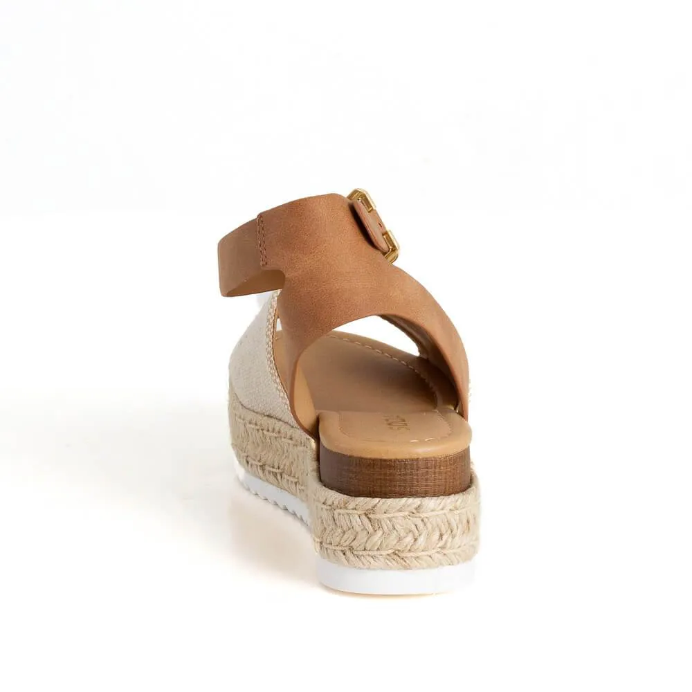 Topshoe Topic Limited supply Tan) Quick-action sale Sandals, Women's Beige Toe  Strap Beige Ankle Avenue Soda Open (6, Tan Women's