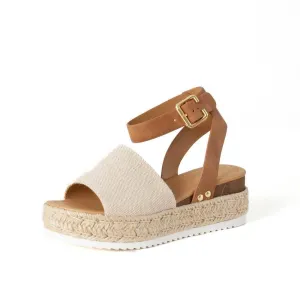 Topshoe Topic Limited supply Tan) Quick-action sale Sandals, Women's Beige Toe  Strap Beige Ankle Avenue Soda Open (6, Tan Women's