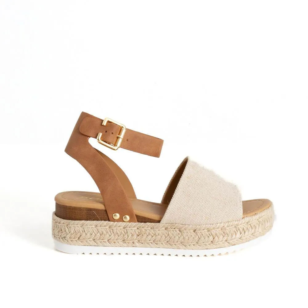 Topshoe Topic Limited supply Tan) Quick-action sale Sandals, Women's Beige Toe  Strap Beige Ankle Avenue Soda Open (6, Tan Women's