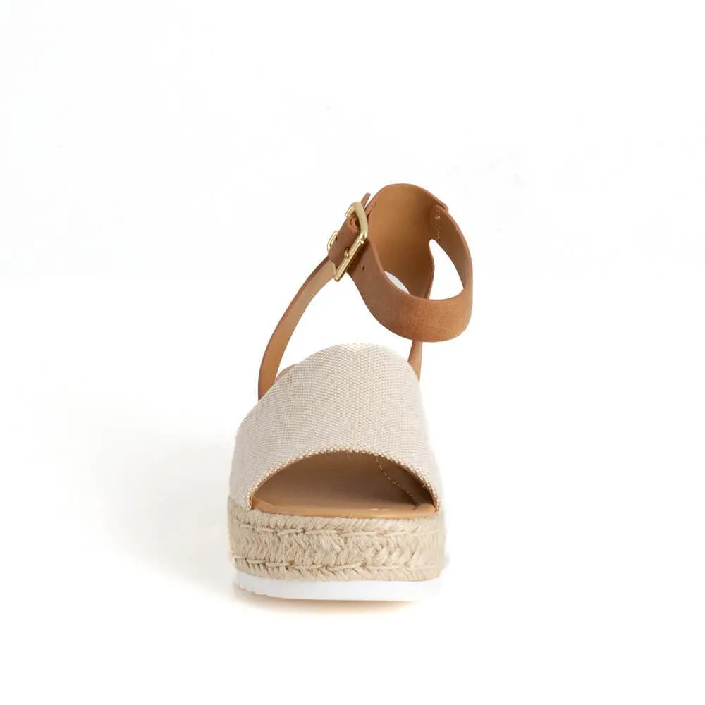 Topshoe Topic Limited supply Tan) Quick-action sale Sandals, Women's Beige Toe  Strap Beige Ankle Avenue Soda Open (6, Tan Women's