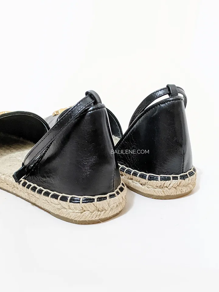 Tory Burch Eleanor D'Orsay Espadrille Black