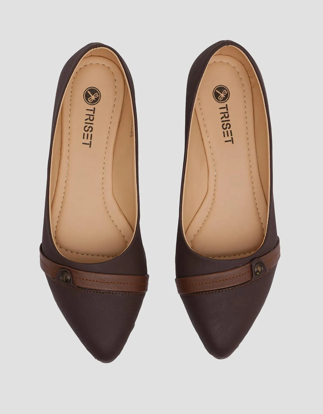 Triset Pointed Toe Sepatu Oxford Wanita