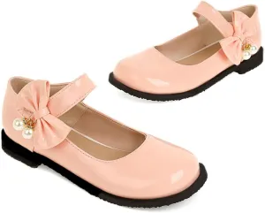 UniqueStride Womens Ballet Mary Janes Flats Patent Leather Platform Low Heels Pumps Round Toe Buckle Strap Cute Shoes
